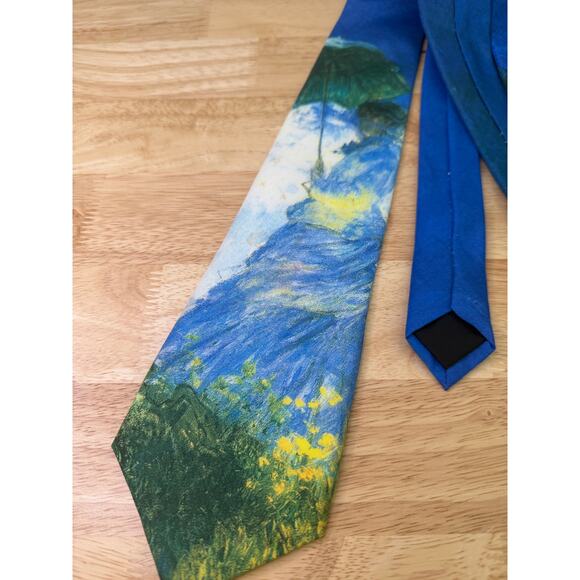 Claude Monet Woman with a Parasol Men's Neck Tie Wearable Art JL - Picture 7 of 9